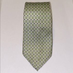 Chaps Green Grid Tie